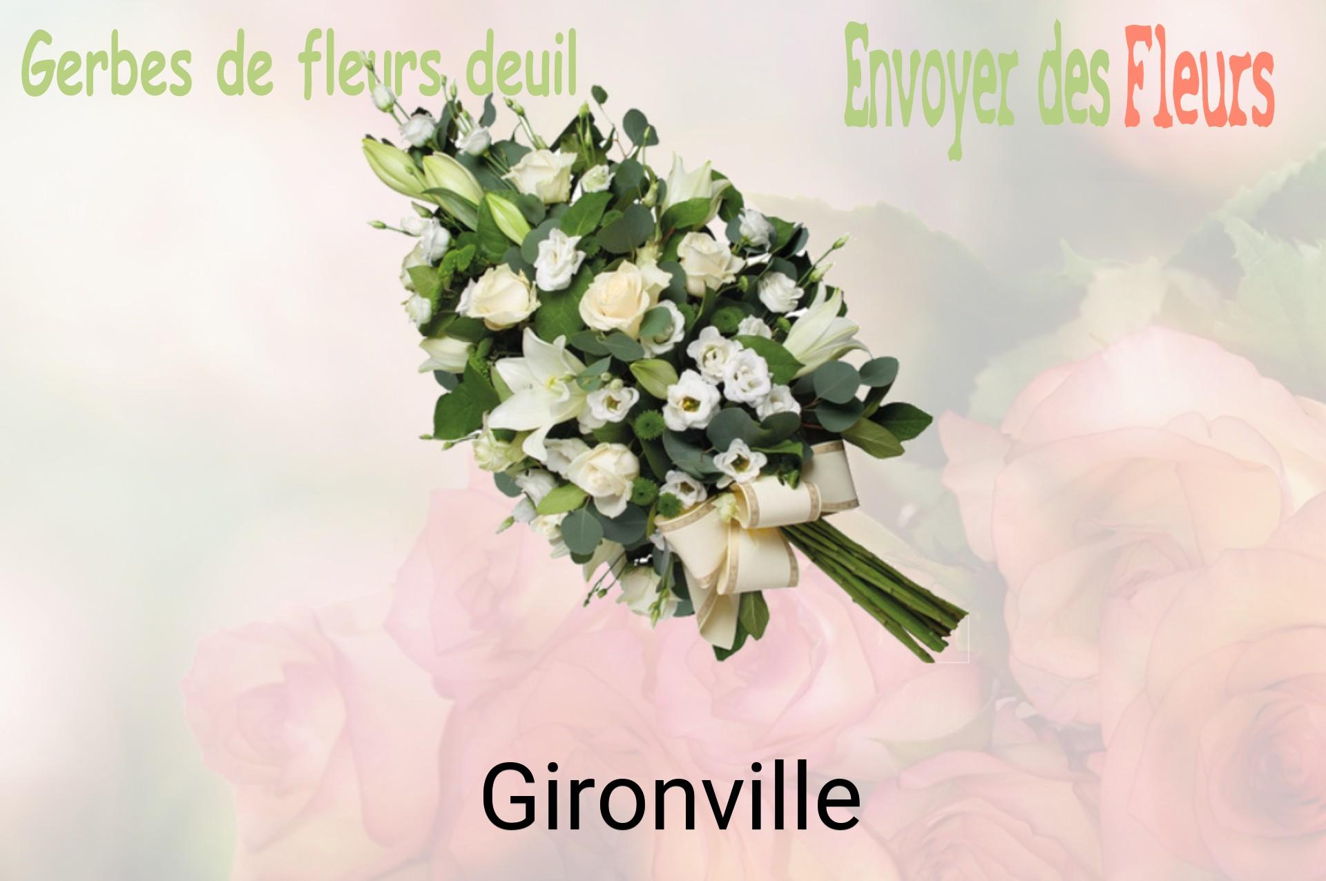 Gerbe de fleurs de deuil livrée à Gironville